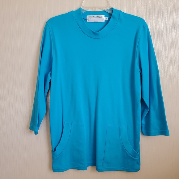 Buck & Buck | Blue Top (Adaptive For Seniors) - Picture 1 of 3